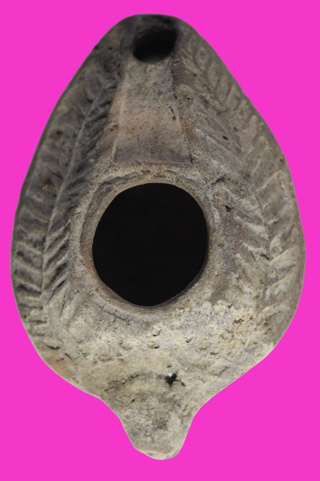 Ancient Holy Land Oil Lamp Artifact Jesus Christ Home Israel 300-600 AD COA 92