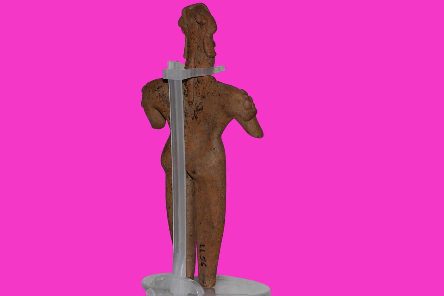 Pre Columbian Artifact 7 Inch Shaman Tomb Figure Colima Mexico 100 BC COA 234