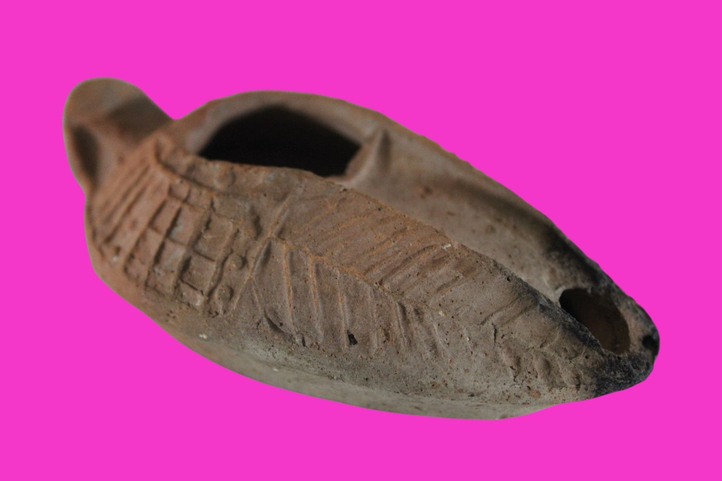 Ancient Holy Land Oil Lamp Artifact Jesus Christ Home Israel 300-600 AD COA 81