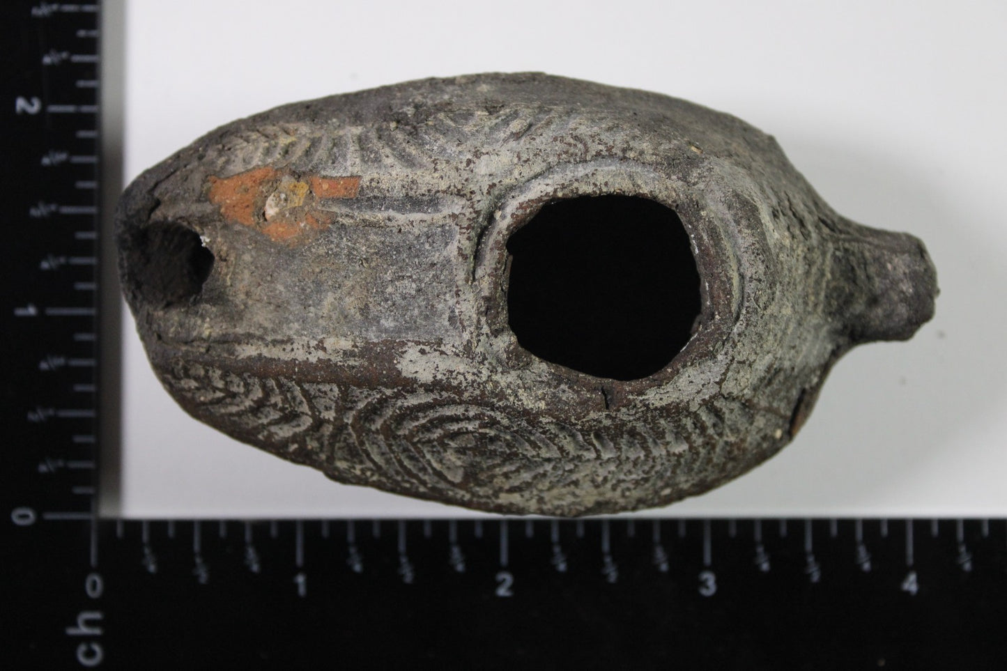 Ancient Holy Land Oil Lamp Artifact Jesus Christ Home Israel 300-600 AD COA 73
