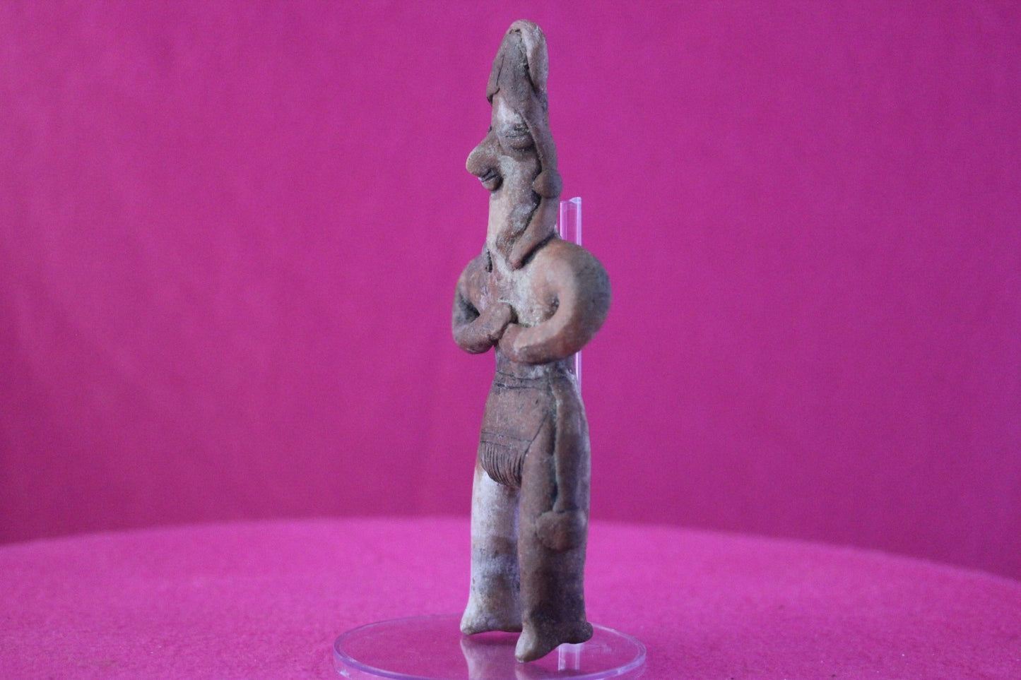 Pre Columbian Artifact Authentic Pretty Lady Tomb Figure Colima Mexico COA 195