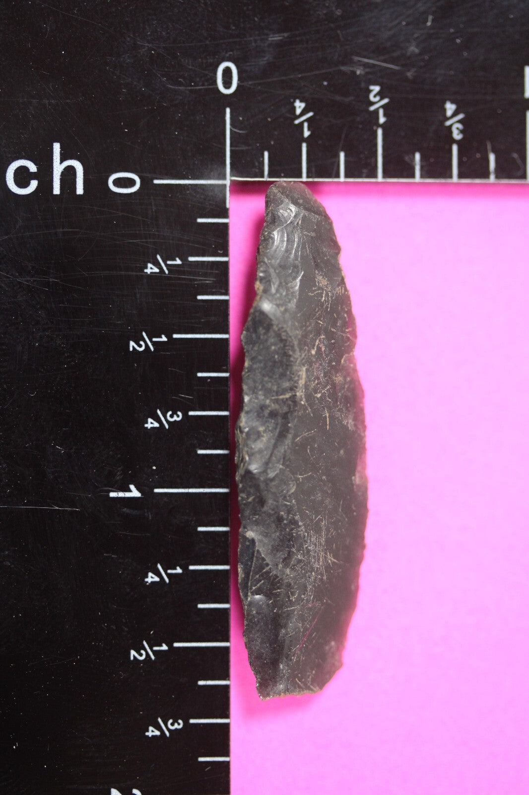 Authentic Pre Columbian Artifact Aztec Arrowhead Battle of Mexico City COA 78