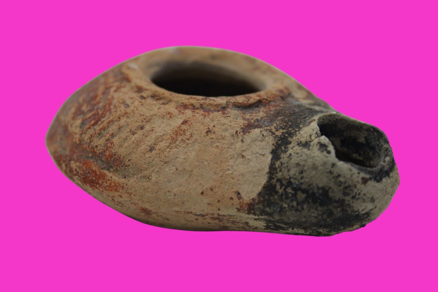 Ancient Holy Land Oil Lamp Artifact From Jesus Christ Home Land 100-500AD COA 59