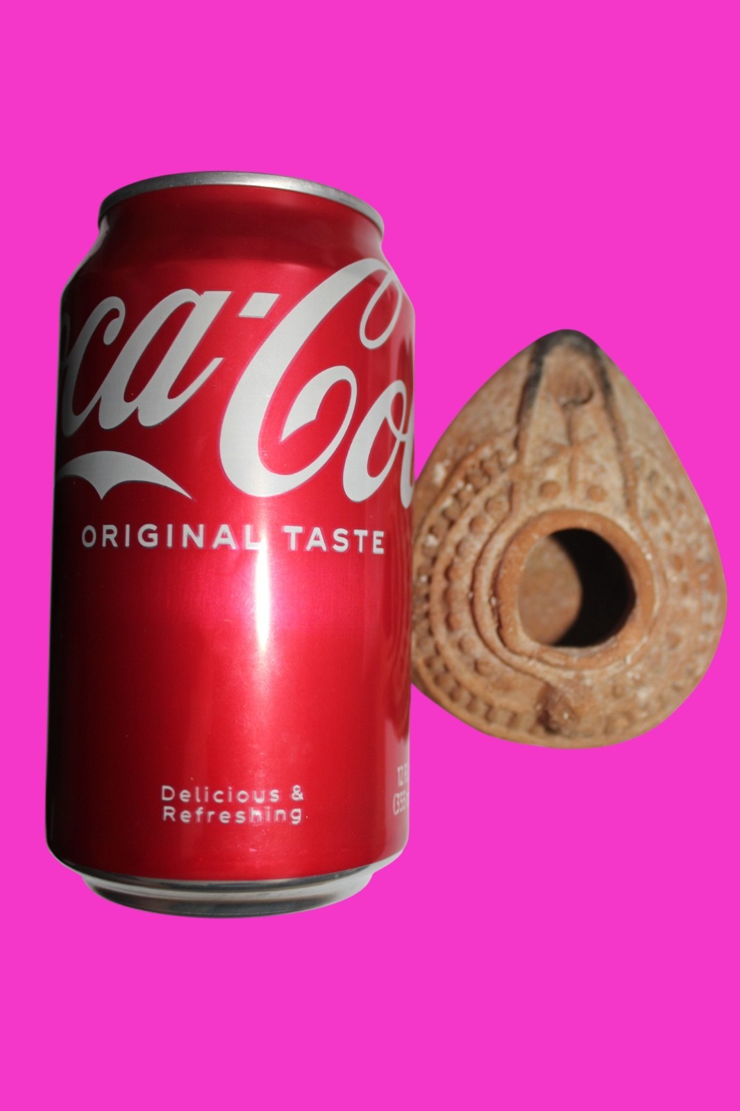 Hi Quality Ancient Holy Land Oil Lamp Artifact Jesus Christ Home 400-500AD COA31