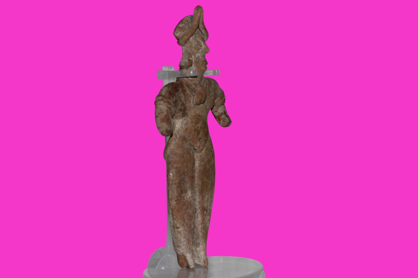 Pre Columbian Artifact 7 Inch Female Tomb Figure Colima Mexico 100 BC COA 241