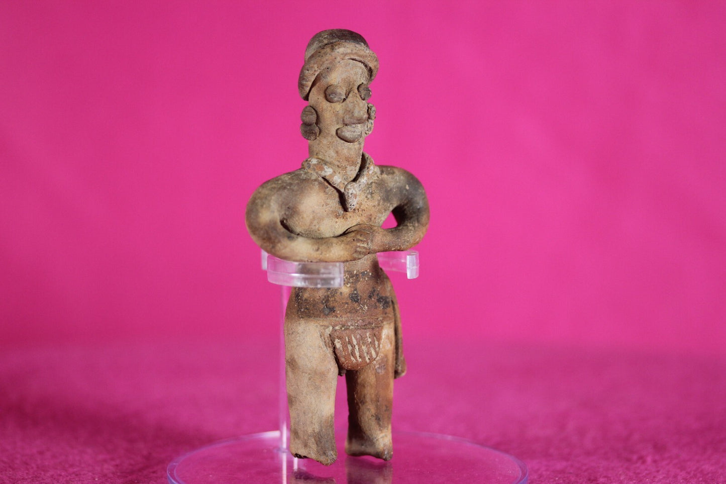 Authentic Pre Columbian Artifact Tomb Figure Colima Mexico 100 BC-250 AD COA 139