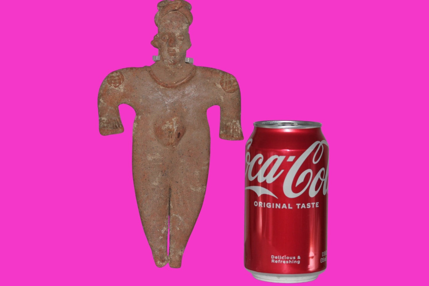 Pre Columbian Artifact 8 inch Female Tomb Figure Colima Mexico 100 BC COA 261