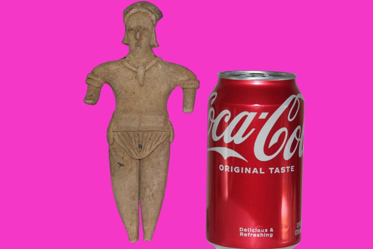 Pre Columbian Artifact 6 Inch Shaft Tomb Figure Colima Mexico 100 BC COA 245