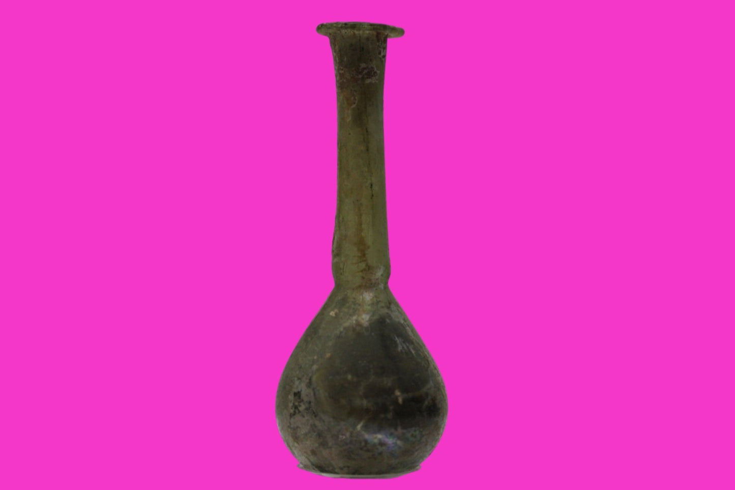 Authentic Ancient Holy Land Artifact Glass Bottle 100-300 AD Roman Era COA J20