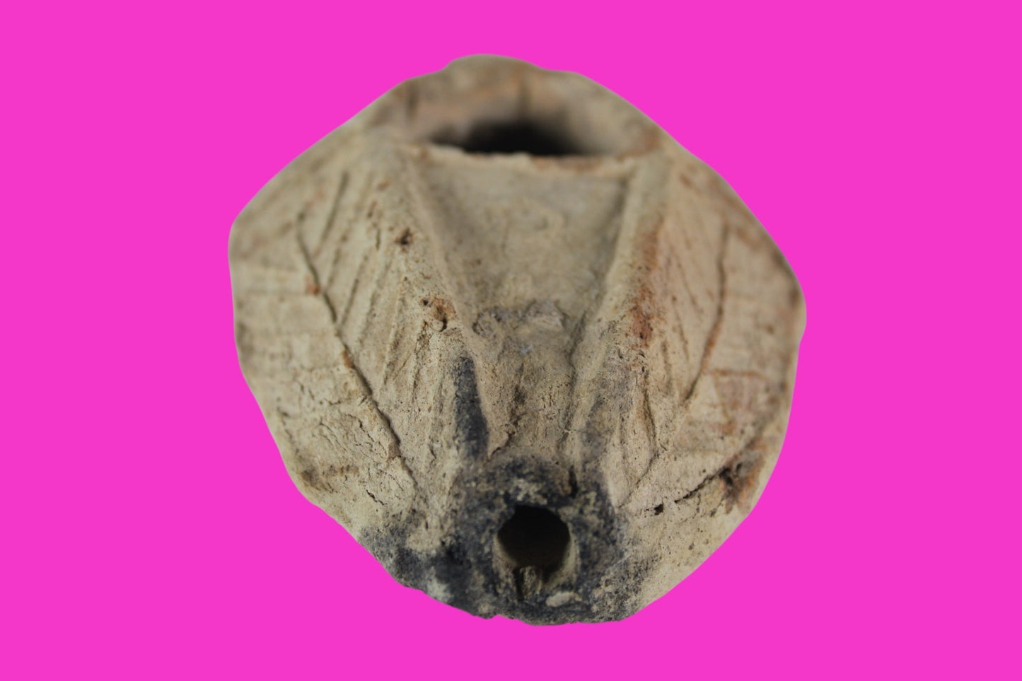 Ancient Holy Land Oil Lamp Artifact Jesus Christ Home Israel 300-600 AD COA 105