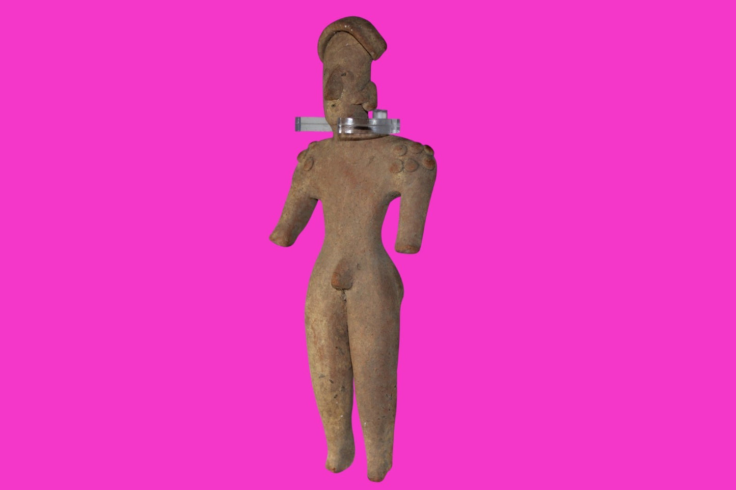 Pre Columbian Artifact 6 in Male Shaman Tomb Figure Colima Mexico 100BC COA 268