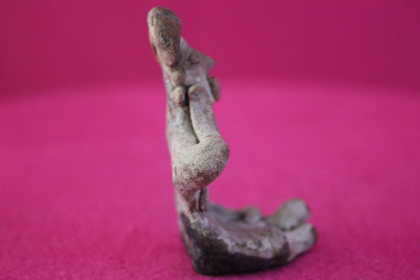 Authentic Pre Columbian Artifact Sleepy Grandma Tomb Figure Colima Mexico COA179