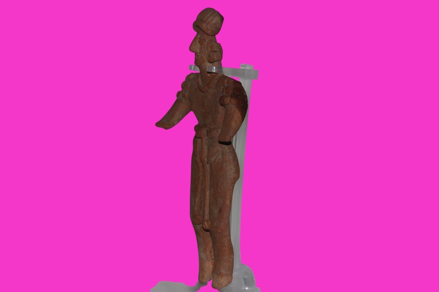 Pre Columbian Artifact 6 Inch Shaman Tomb Figure Colima Mexico 100 BC COA 239