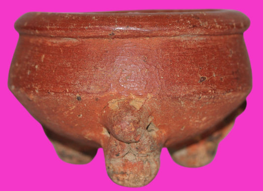 Pre Columbian Artifact Authentic Tripod Bowl Gran Cocle Panama 800 AD COA J74