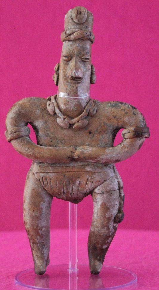 Authentic Pre Columbian Artifact Tomb Figure Colima Mexico 100 BC-250 AD COA 158
