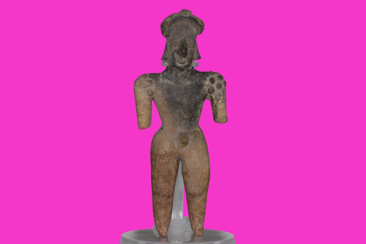 Pre Columbian Artifact 7 Inch Shaman Tomb Figure Colima Mexico 100 BC COA 238