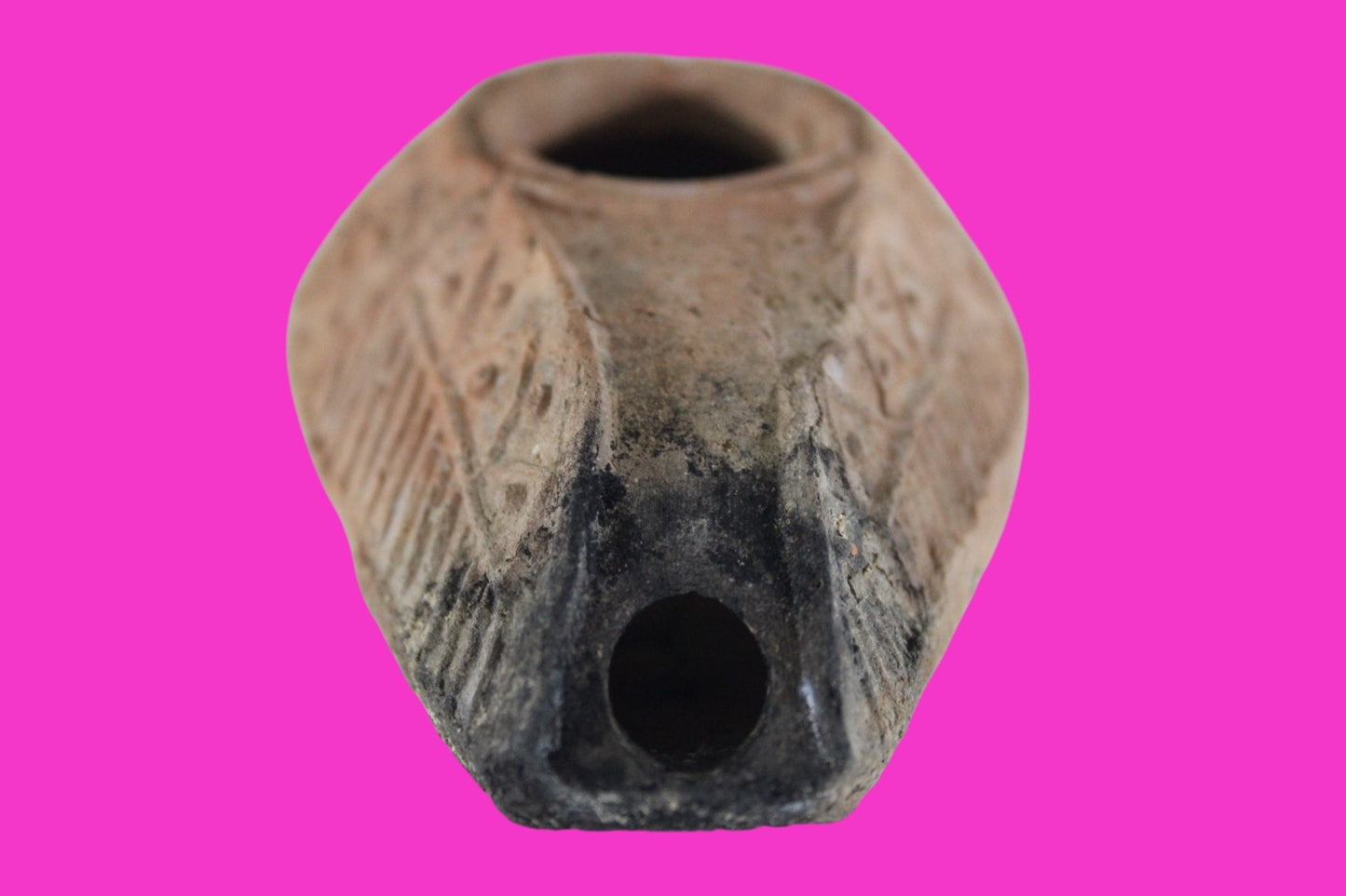 Ancient Holy Land Oil Lamp Artifact Jesus Christ Home Israel 300-600 AD COA 85