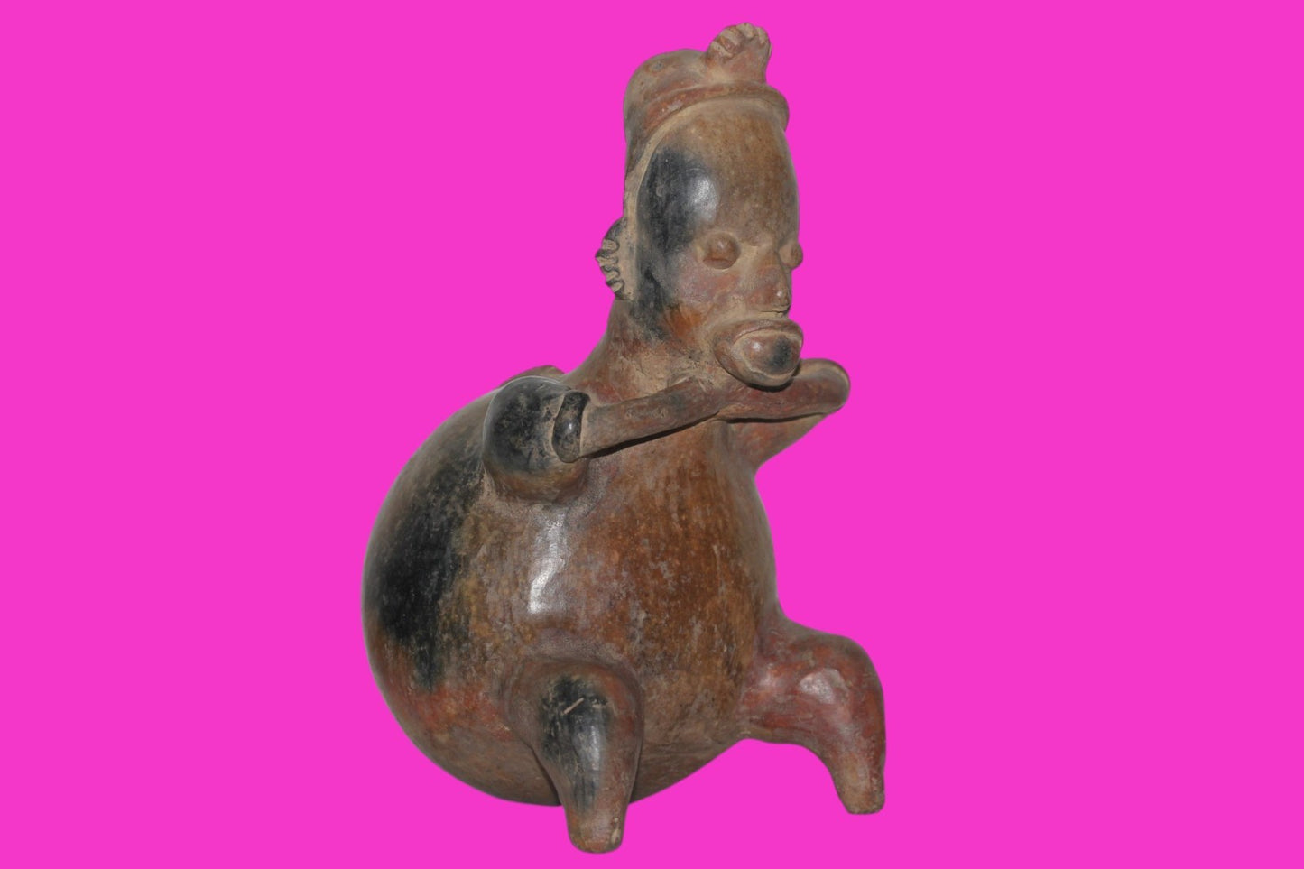 Pre Columbian Artifact Authentic Bloated Figure Jalisco Mexico 300 BC COA 218