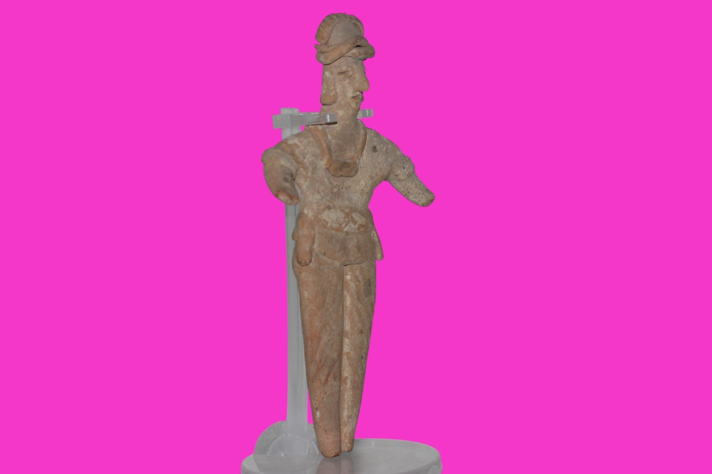 Pre Columbian Artifact 7 inch Shaft Tomb Figure Colima Mexico 100 BC COA 260