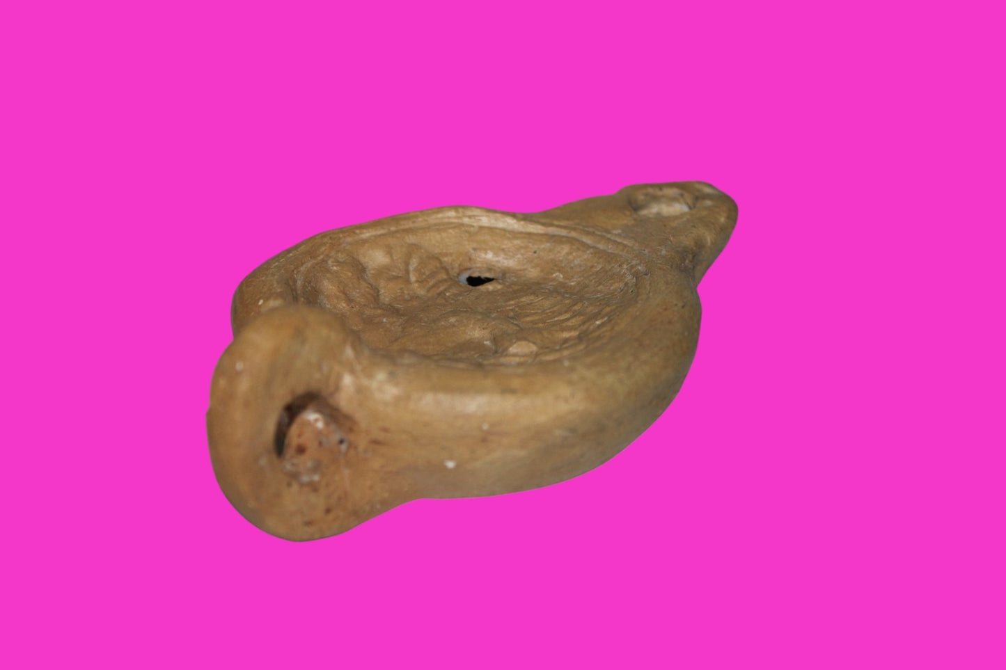 Four Horse War Chariot Oil Lamp Authentic Holy Land Artifact 200-400 AD COA J123