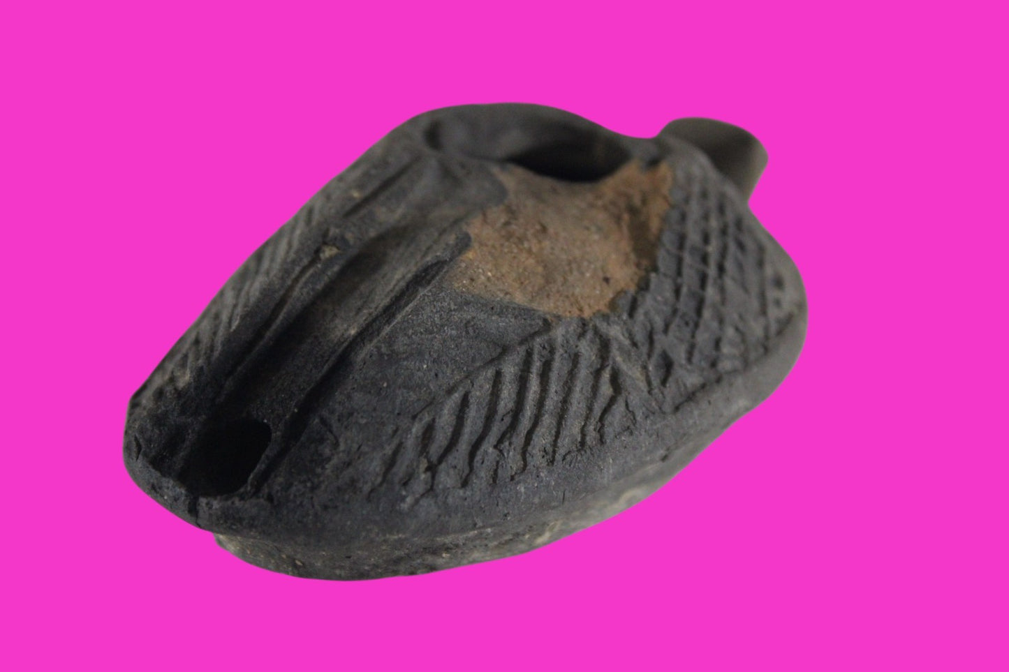 Ancient Holy Land Oil Lamp Artifact Jesus Christ Home Israel 300-600 AD COA 75