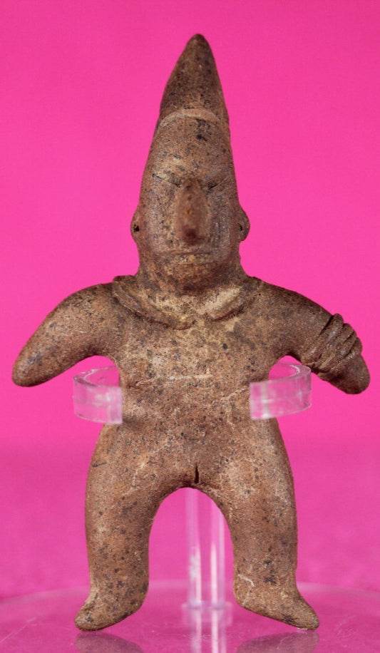 Authentic Pre Columbian Artifact Archaic Tomb Figure Colima Mexico 100BC COA 135