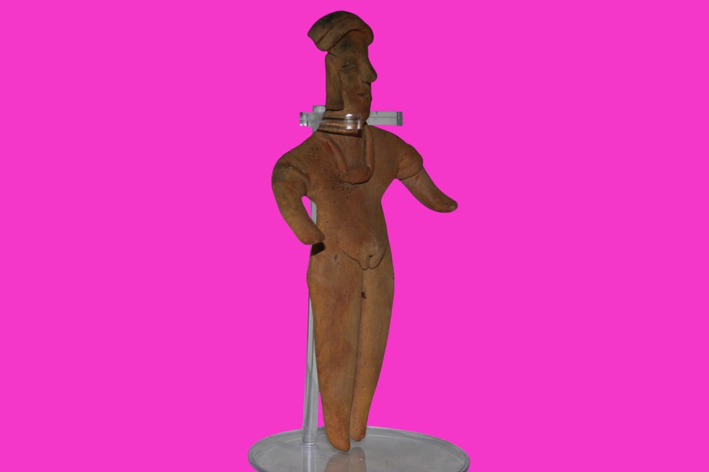 Pre Columbian Artifact 6 in Female Shaft Tomb Figure Colima Mexico 100BC COA 269