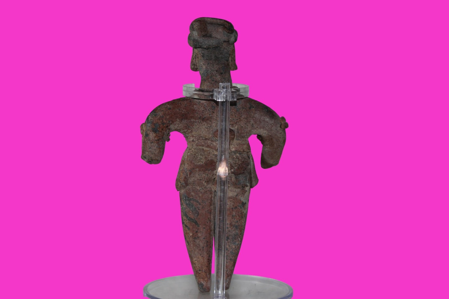 Pre Columbian Artifact 6 inch Male Shaft Tomb Figure Colima Mexico 100BC COA 265