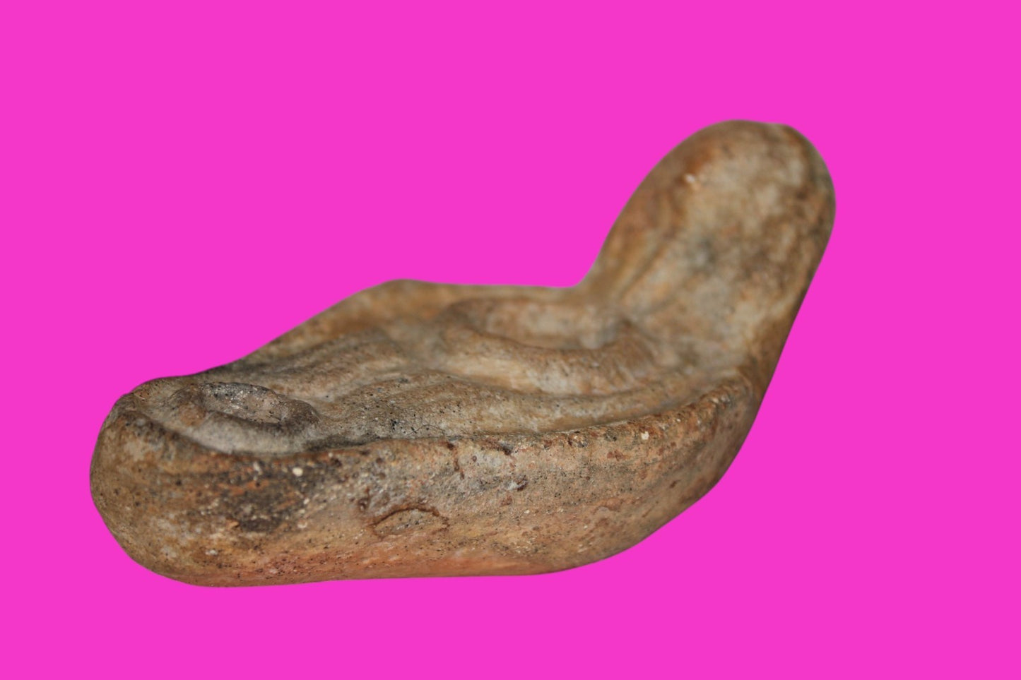 Ancient Holy Land Oil Lamp Artifact Land of Jesus Christ 100-400 AD COA J122