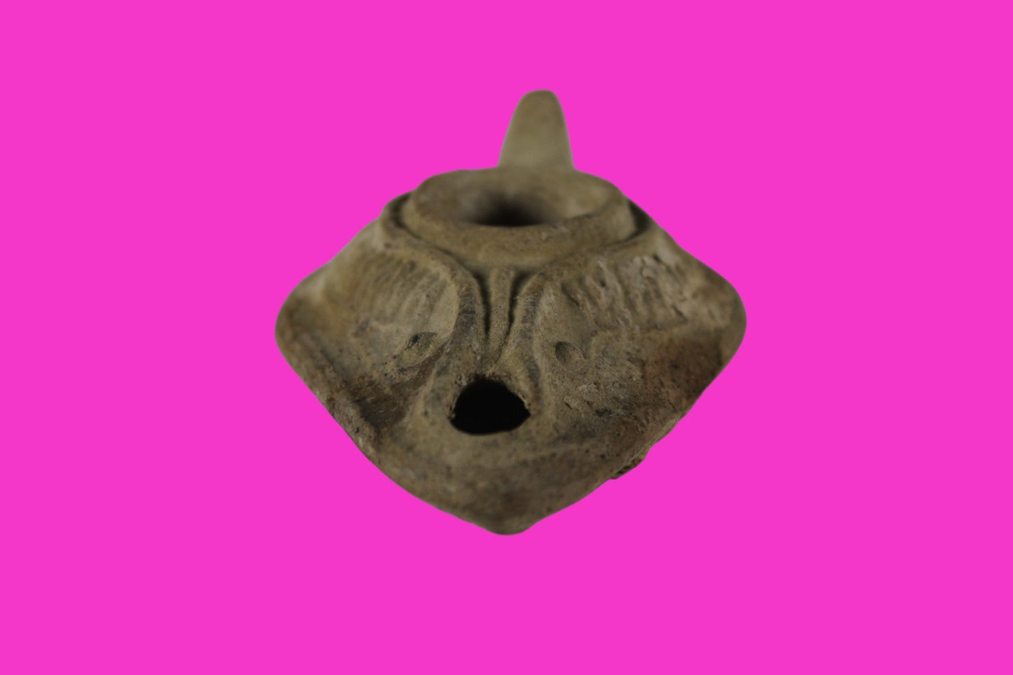 Ancient Holy Land Oil Lamp Artifact  From Jesus Christ Homeland 400-600AD COA 35