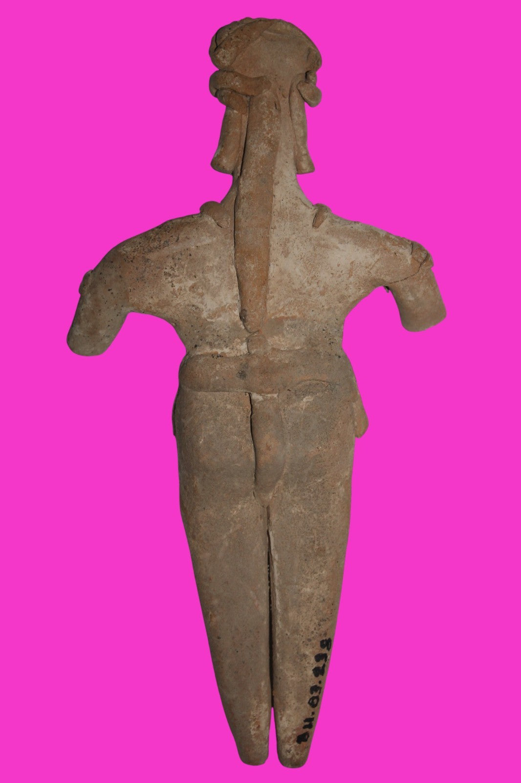 Pre Columbian Artifact 7 inch Shaft Tomb Figure Colima Mexico 100 BC COA 260