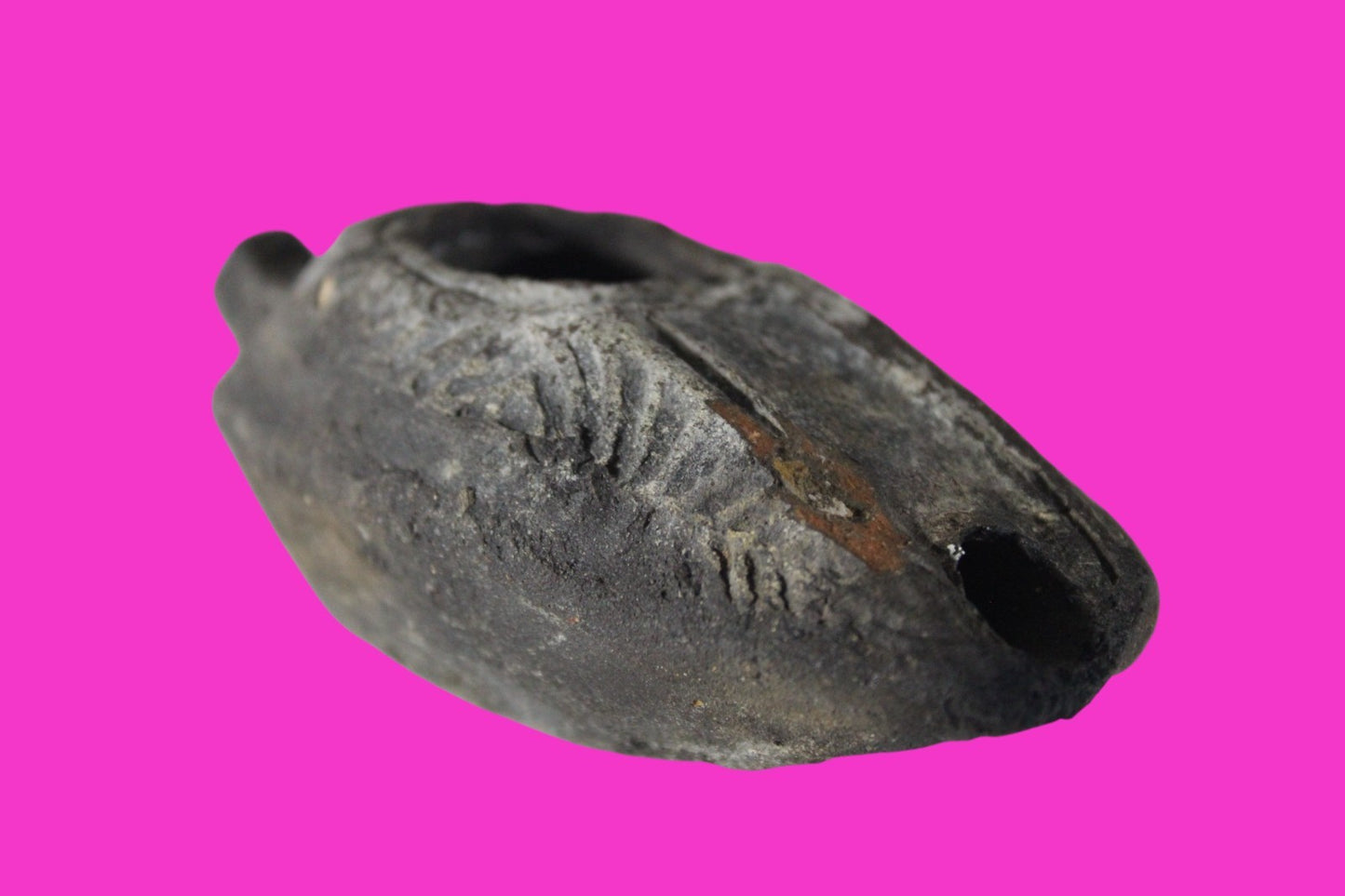 Ancient Holy Land Oil Lamp Artifact Jesus Christ Home Israel 300-600 AD COA 73