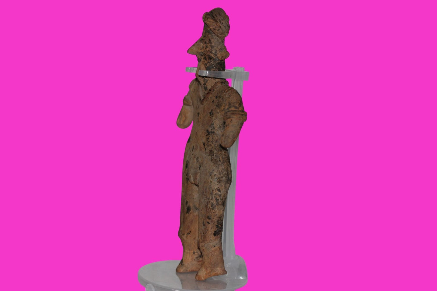 Pre Columbian Artifact 7 inch Female Tomb Figure Colima Mexico 100 BC COA 257