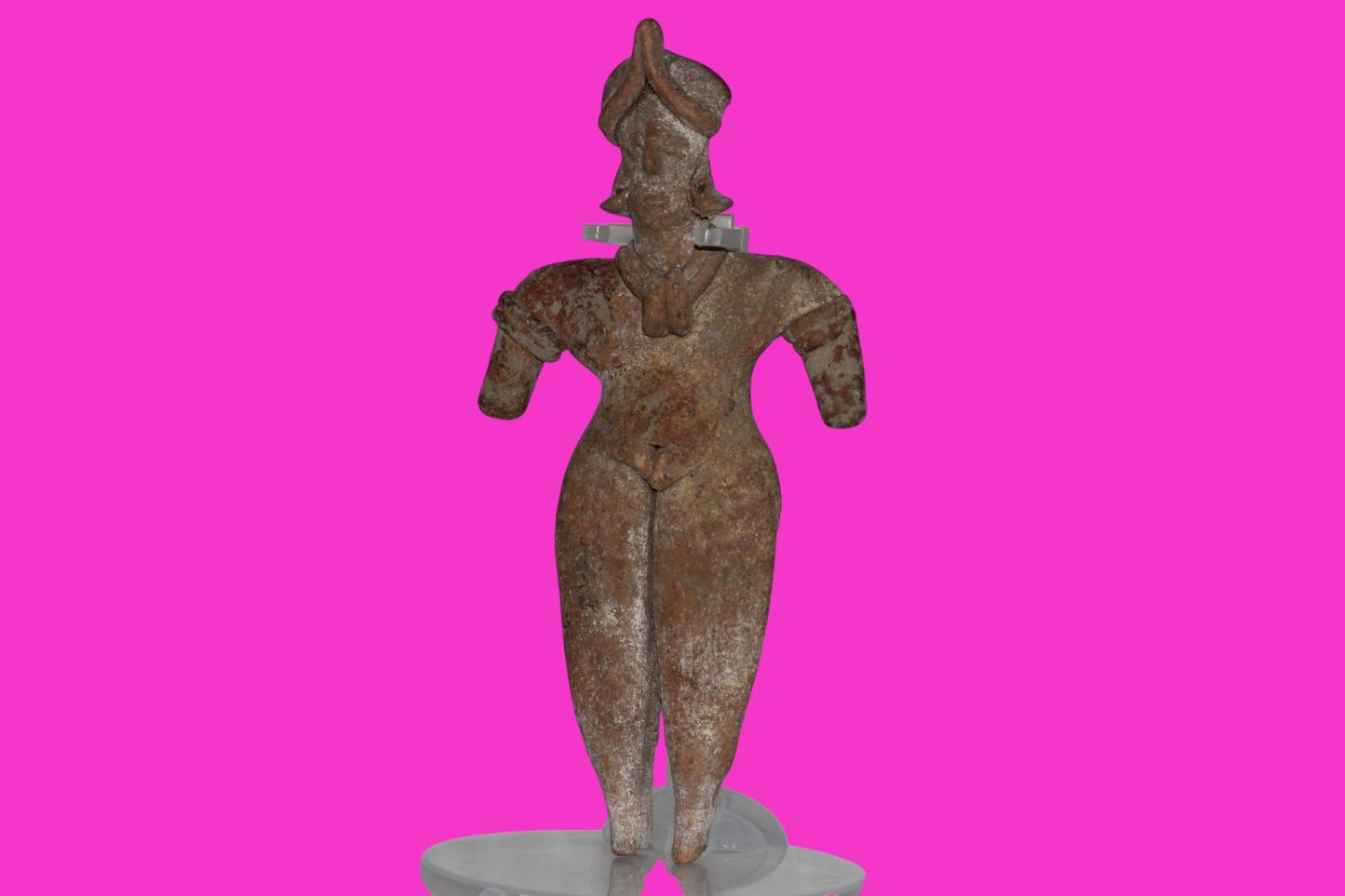 Pre Columbian Artifact 7 Inch Female Tomb Figure Colima Mexico 100 BC COA 241