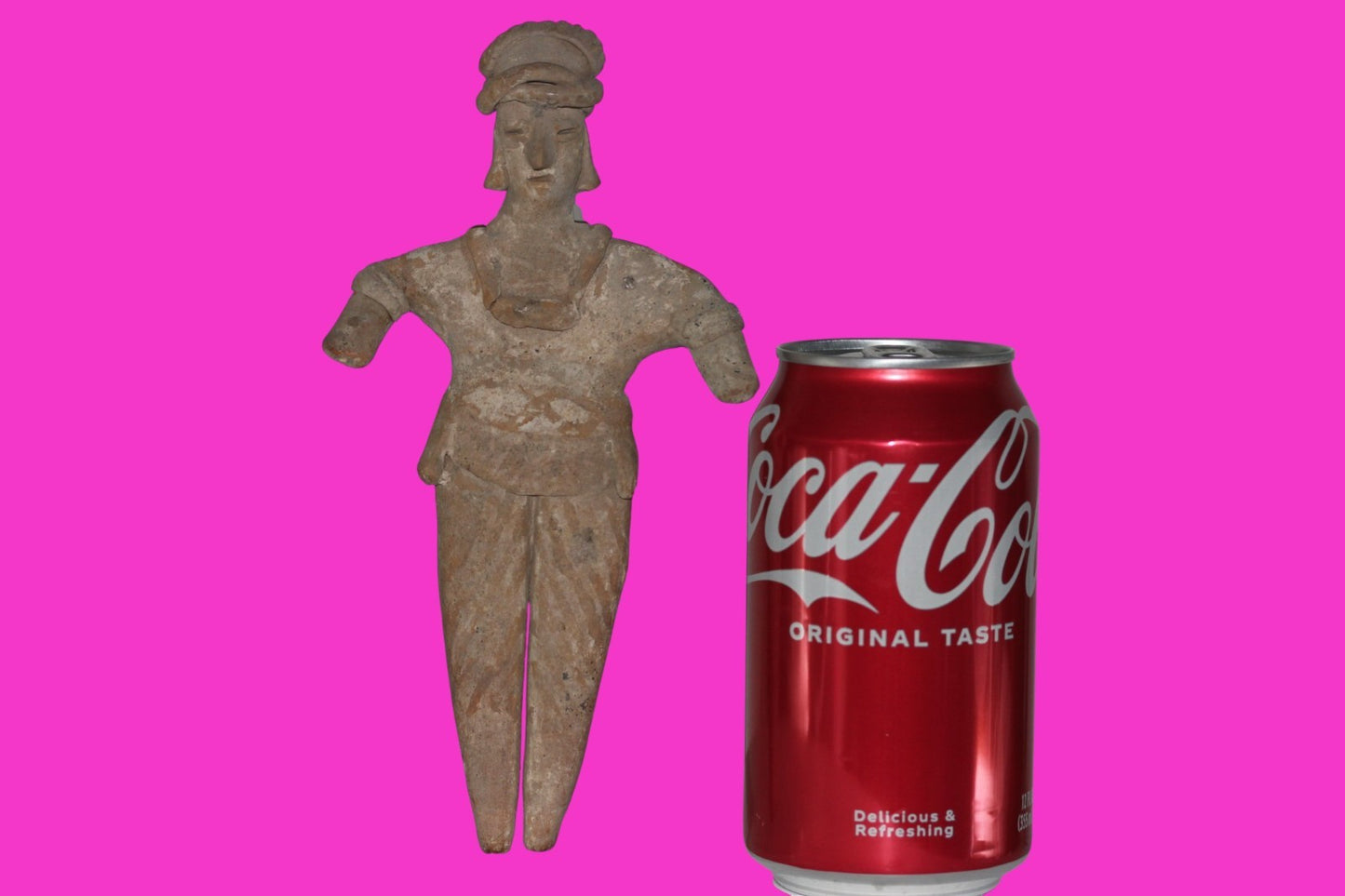 Pre Columbian Artifact 7 inch Shaft Tomb Figure Colima Mexico 100 BC COA 260