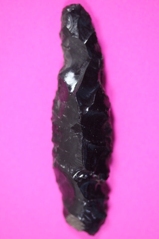 Pre Columbian Artifact Authentic Aztec Arrowhead Battle of Mexico City COA 01