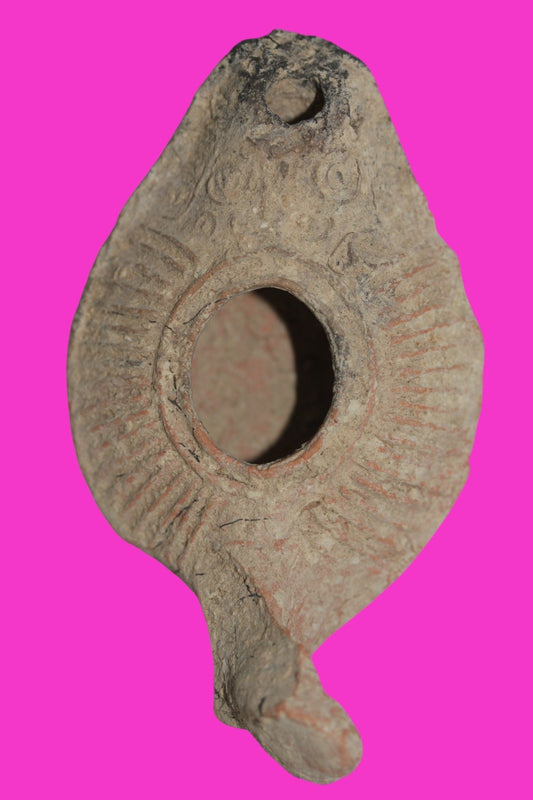Jesus Christ Homeland Oil Lamp Authentic Holy Land Artifact 100-400 AD COA J108