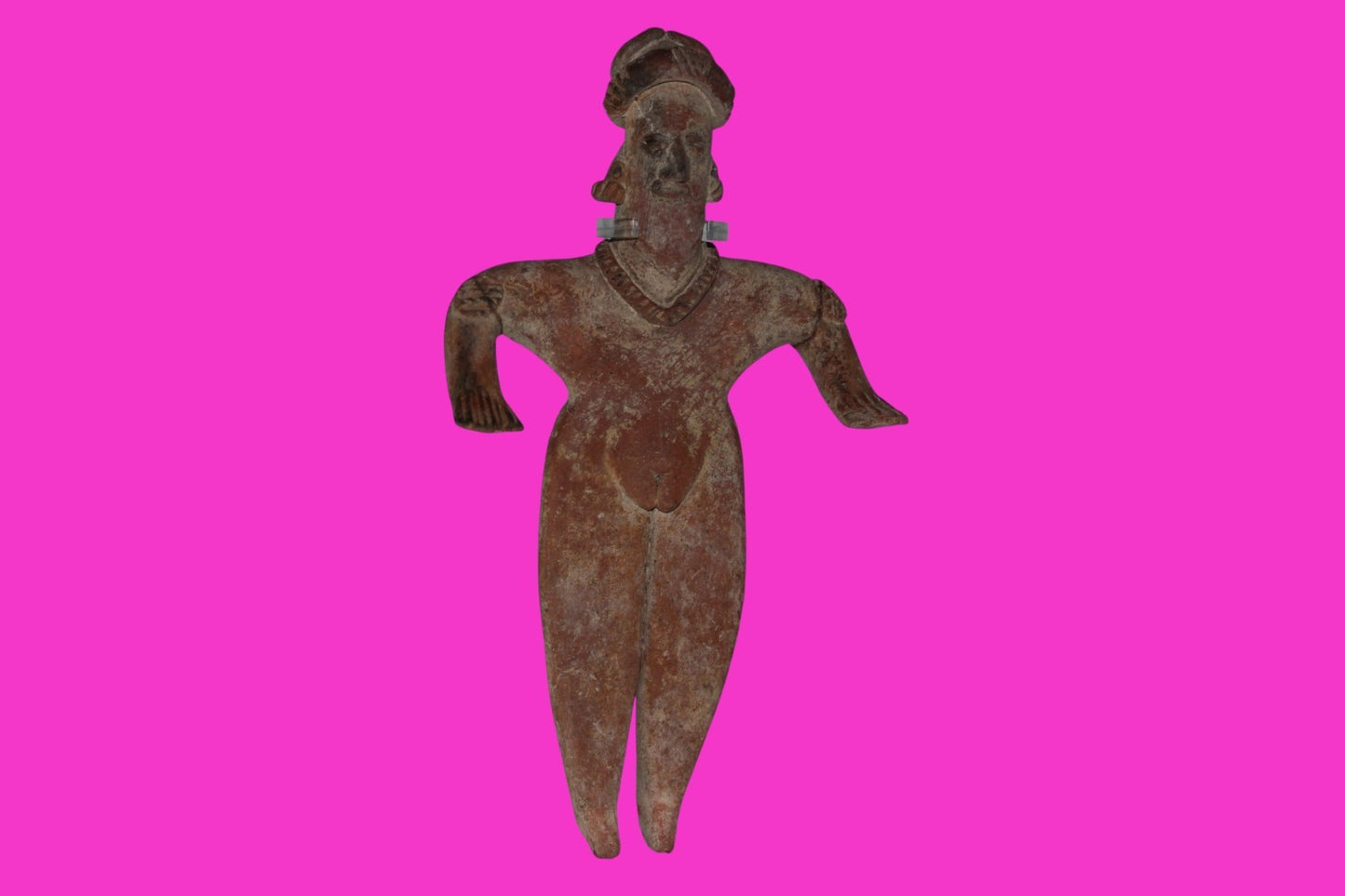 Pre Columbian Artifact 9 in Female Shaft Tomb Figure Colima Mexico 100BC COA 275