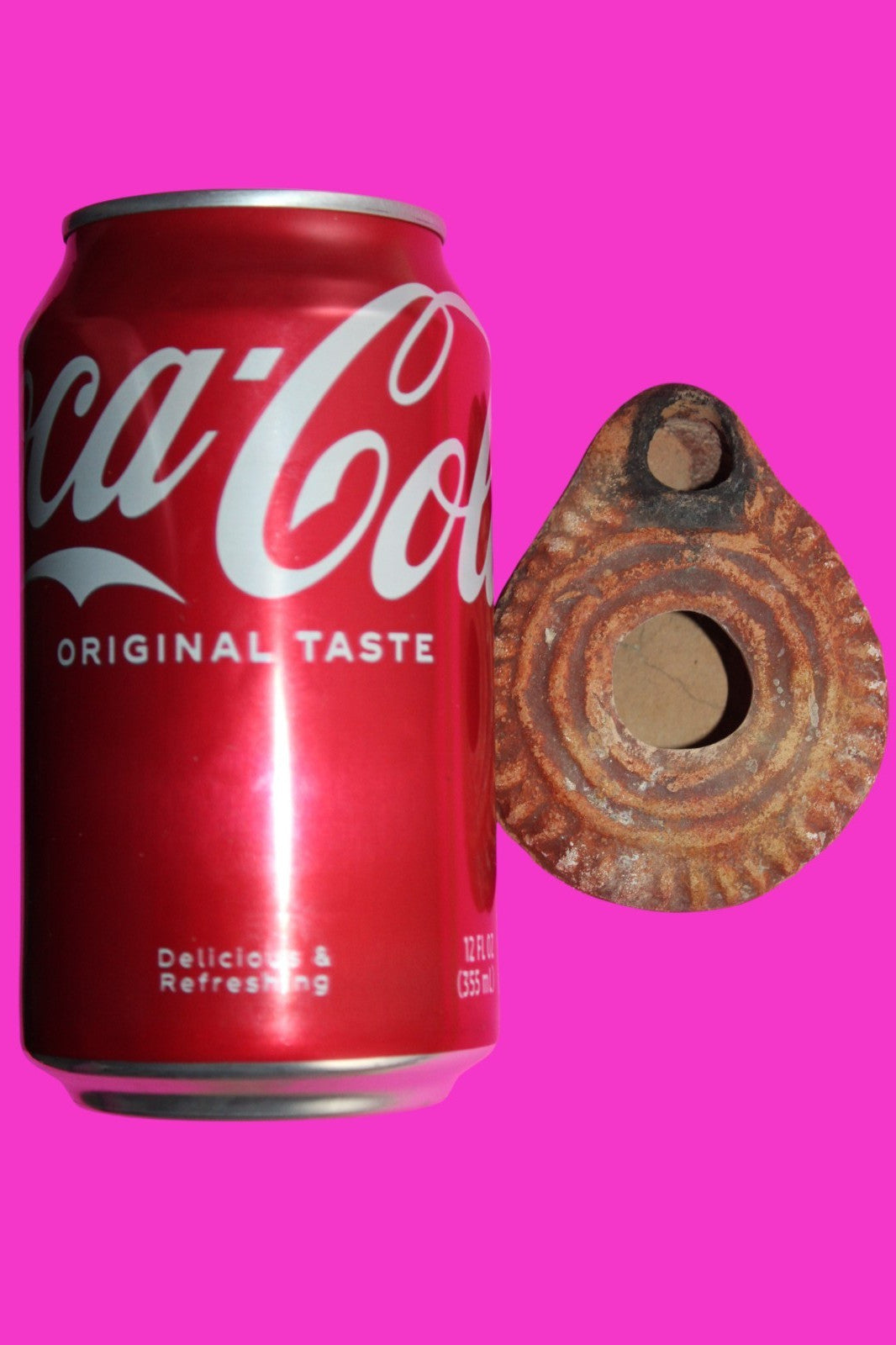 Ancient Holy Land Oil Lamp Artifact Jesus Christ Homeland 100BC-400AD COA 23