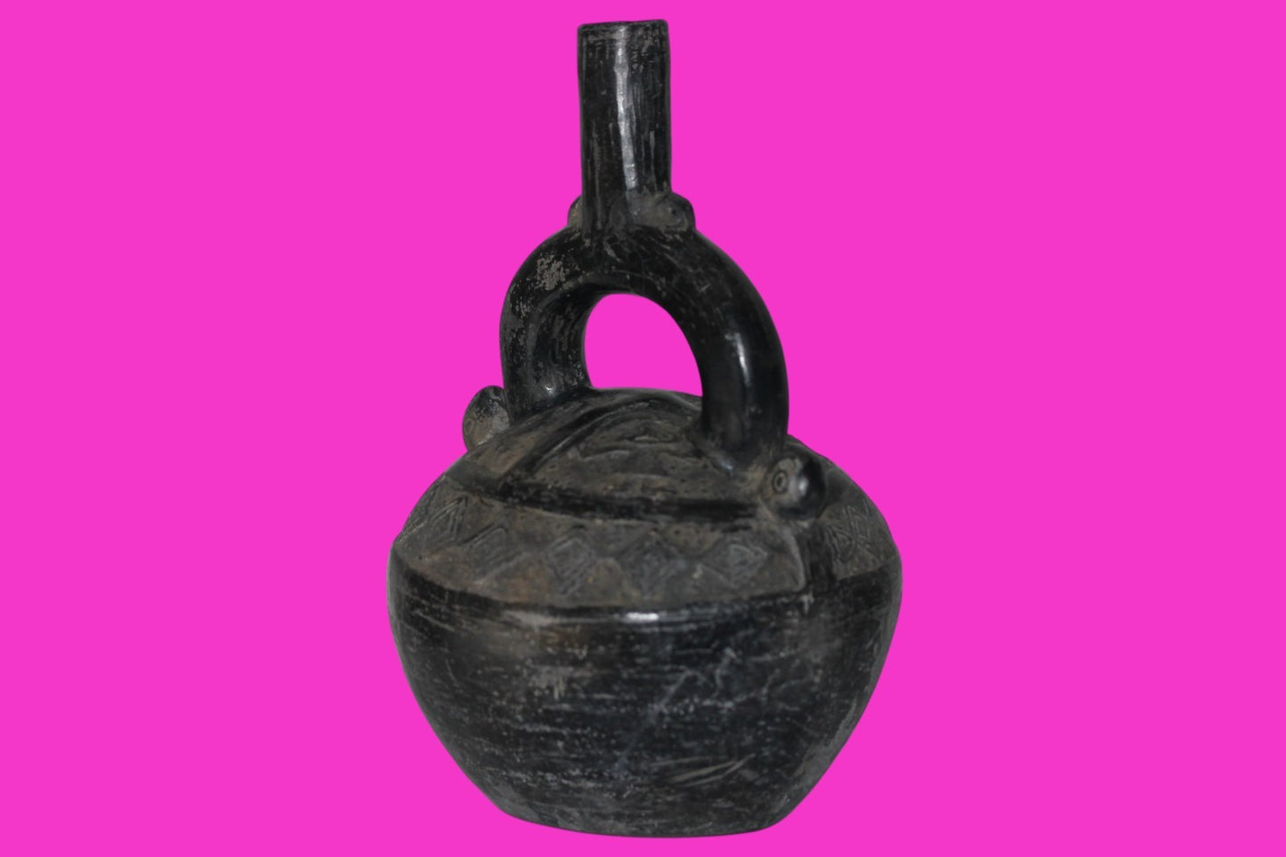 Pre Columbian Artifact Authentic Chimu Warrior Vessel 900-1400 AD Peru COA 222