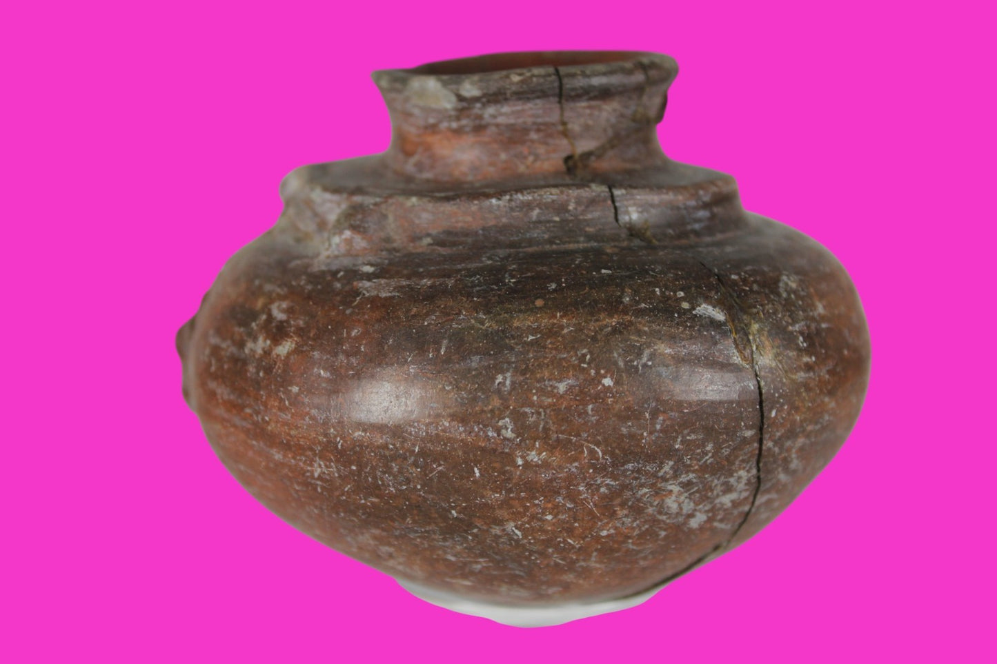 Pre Columbian Authentic Artifact Repaired Mayan Olla Yucatan 250-900 AD COA J69