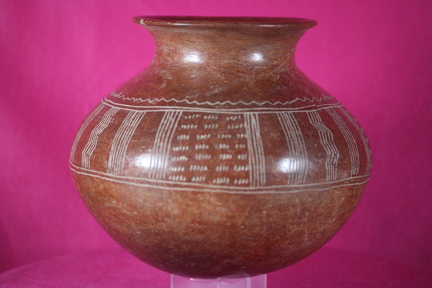 Authentic Pre Columbian Artifact Decorated Olla Chupicuaro Arte Primitivo T103
