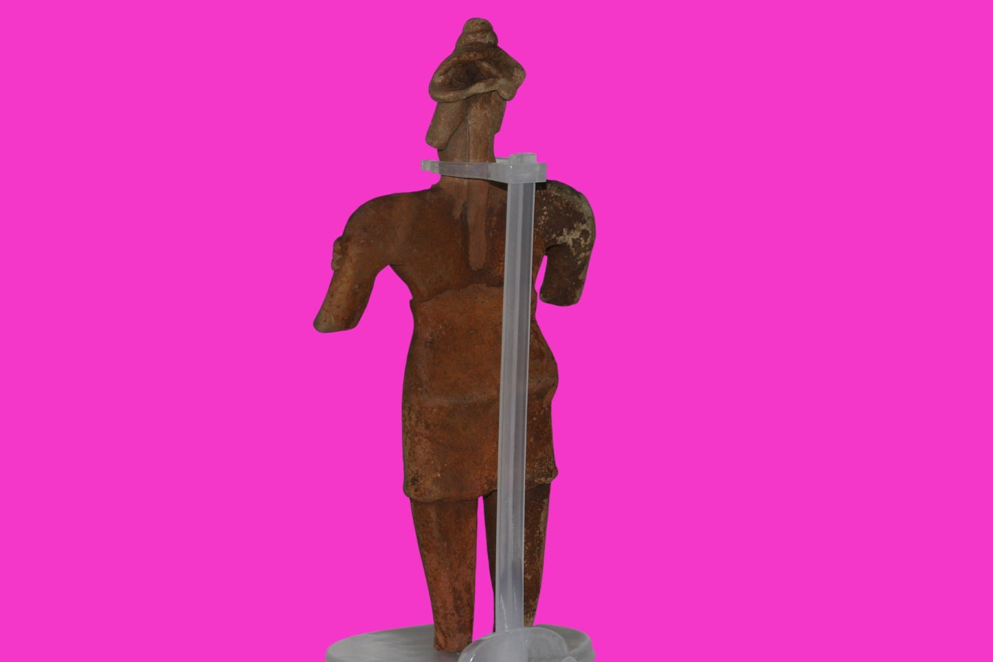 Pre Columbian Artifact 8 inch Female Tomb Figure Colima Mexico 100 BC COA 258