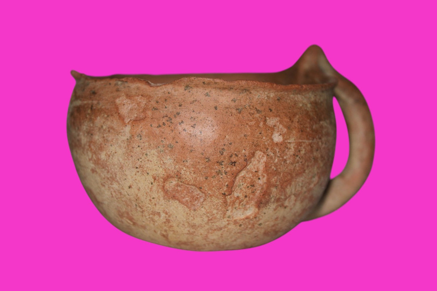 Holy Land Artifact Authentic 4000 Year Old Cup Time of Abraham 2000 BC COA J118