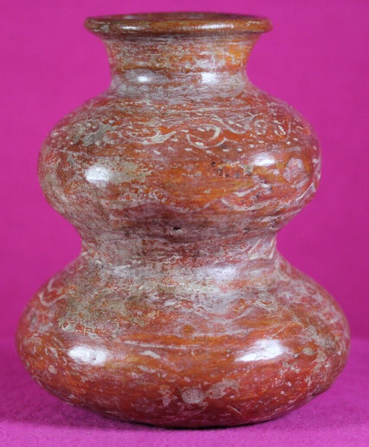 Authentic Pre Columbian Artifact Two Tier Olla Michoacan Arte Primitivo COA T64