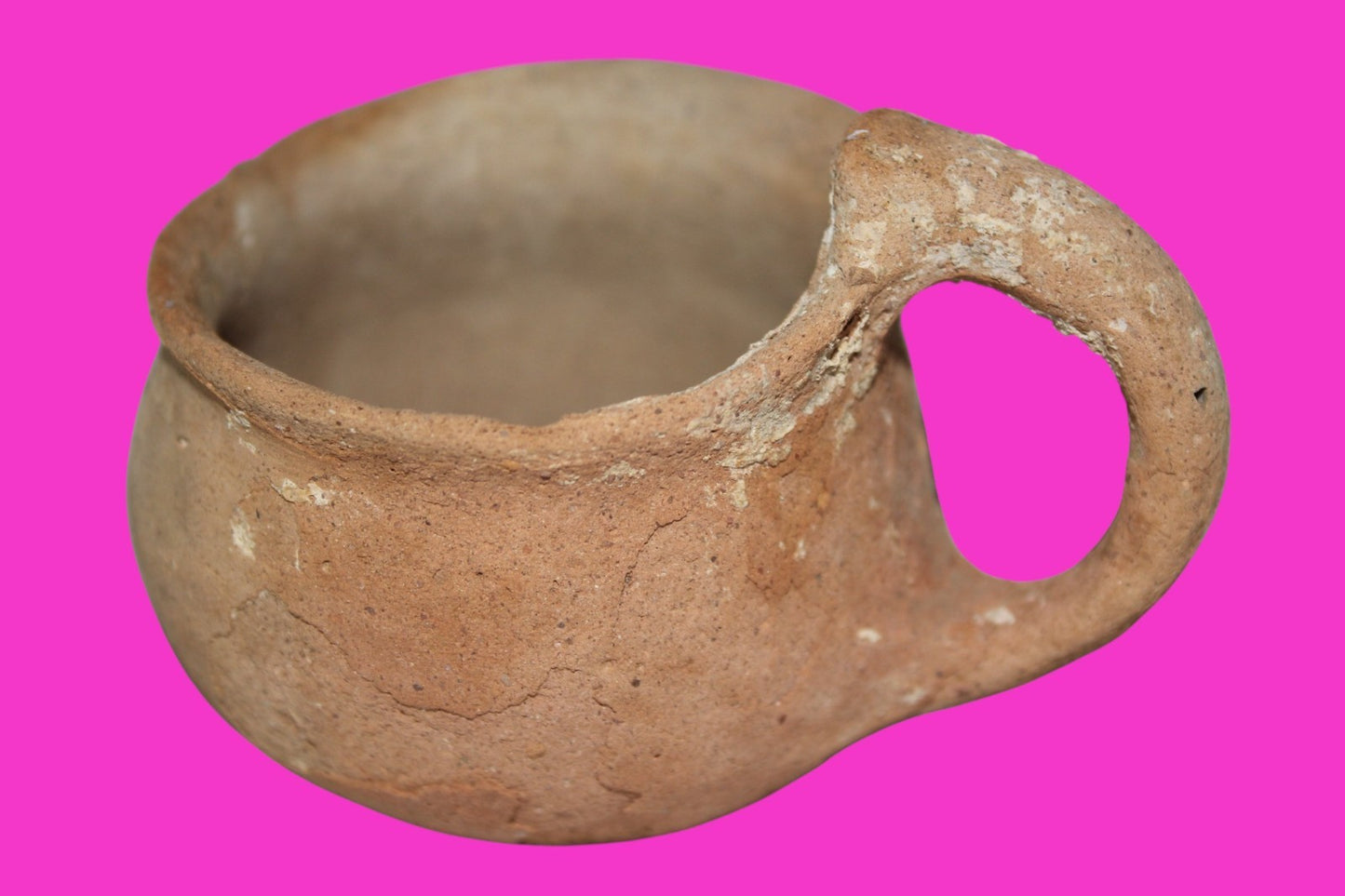 Ancient Holy Land Artifact Time Of Abraham Cup Jesus Christ Home 2000 BC COA 23