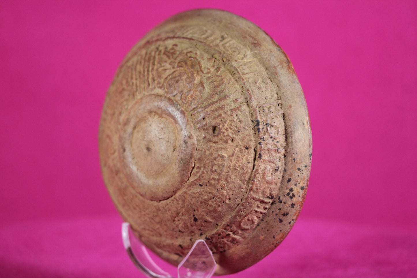 Authentic Pre Columbian Artifact Mayan Molded Bowl Yucatan 250-900 AD COA J98