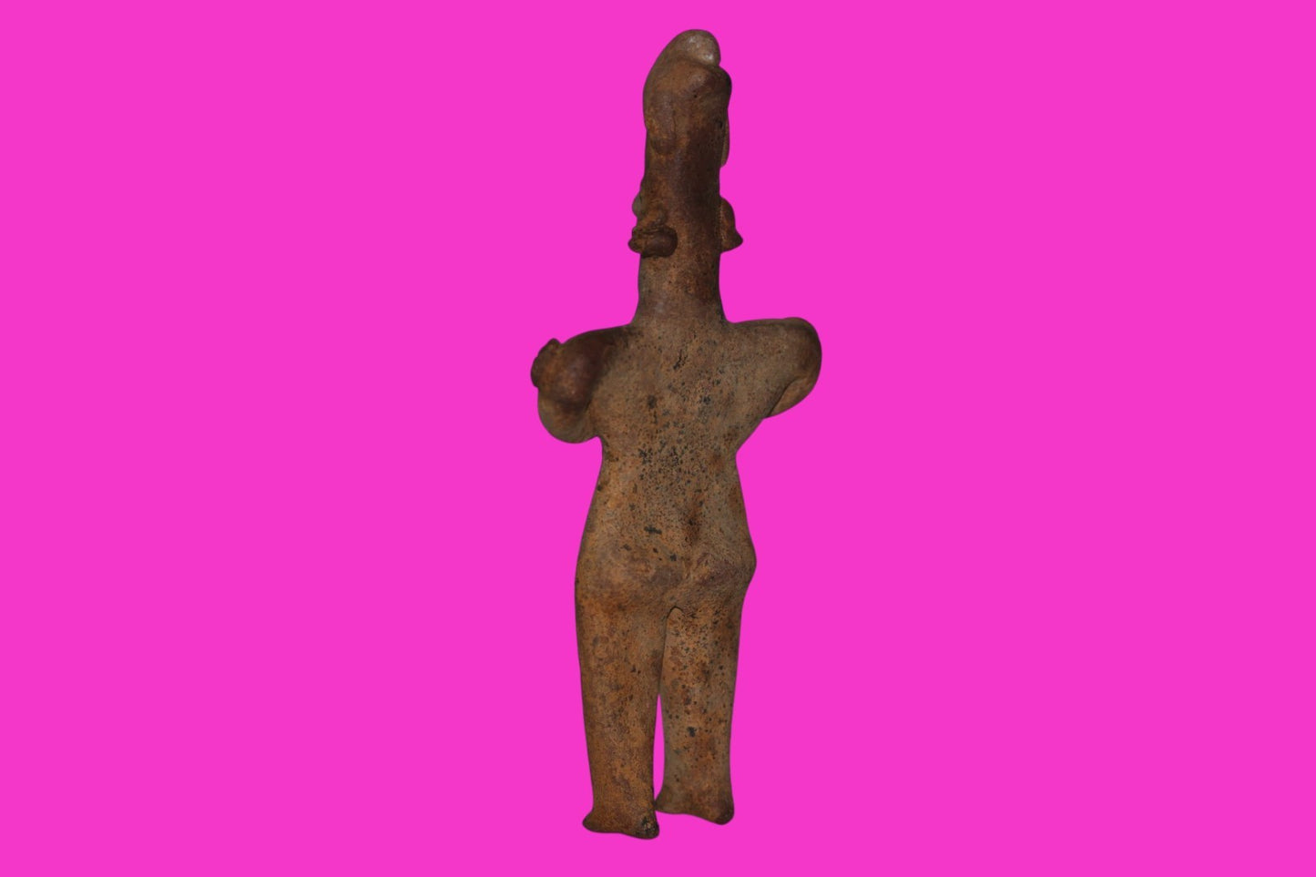 Pre Columbian Authentic Artifact Male Shaman Tomb Figure Colima Mexico COA 18