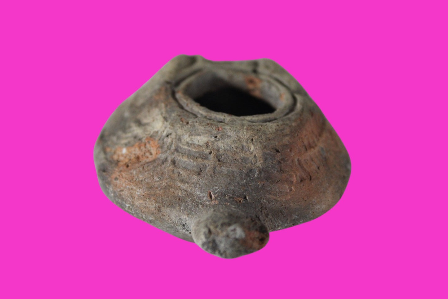 Ancient Holy Land Oil Lamp Artifact Jesus Christ Home Israel 300-600 AD COA 72