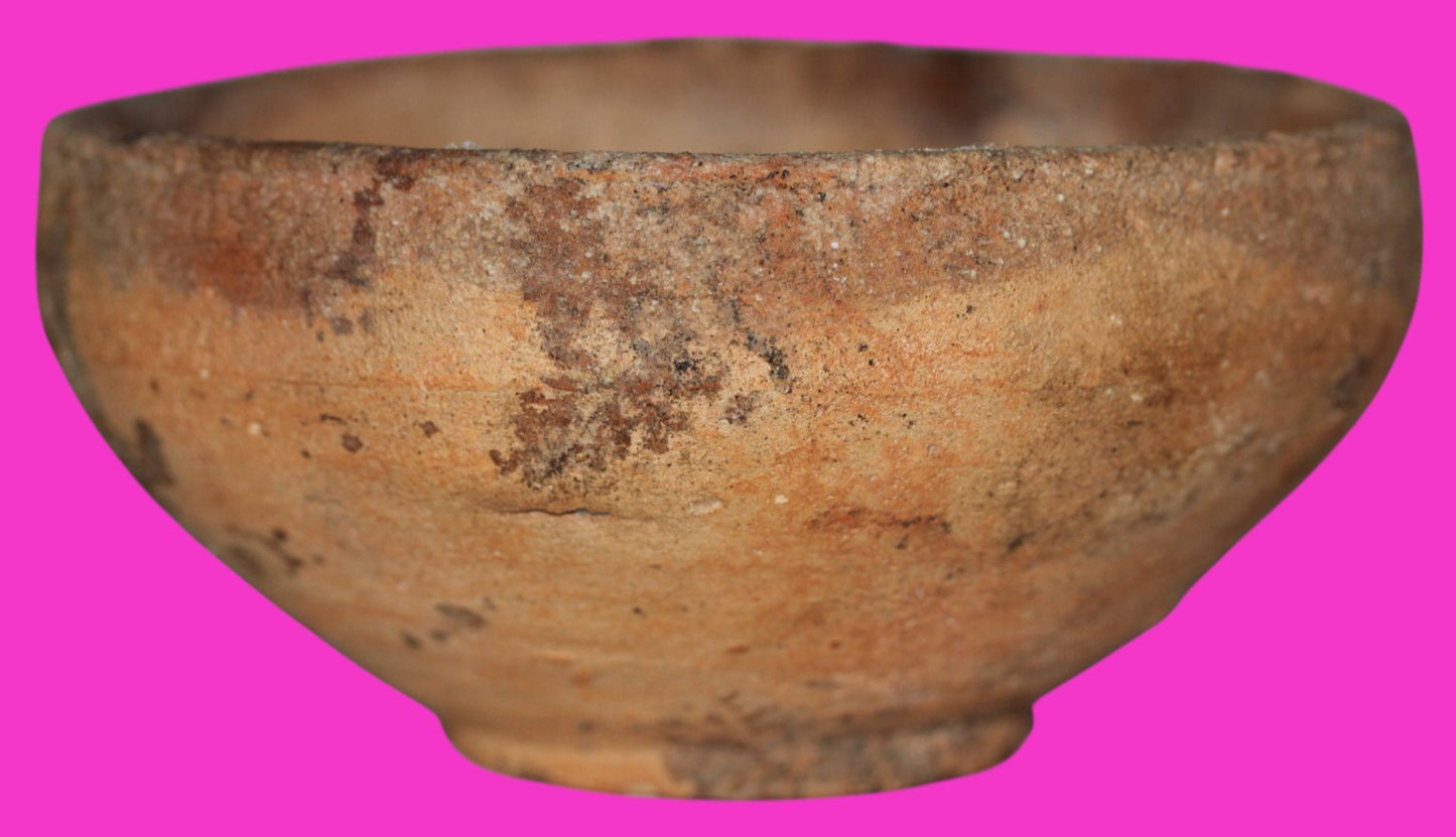 Ancient Holy Land Bowl Artifact 4000 Years OldTime of Abraham 2000 BC COA J126